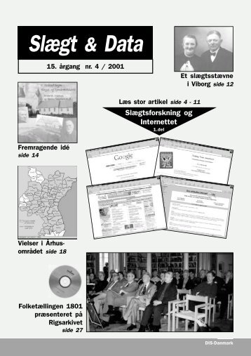 2001-4 slægt & data.pdf - DIS-Danmark
