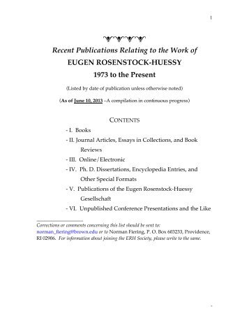 to download the PDF - Eugen Rosenstock-Huessy Society of North ...