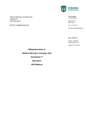 Miljoegodkendelse pdf - Viborg Kommune