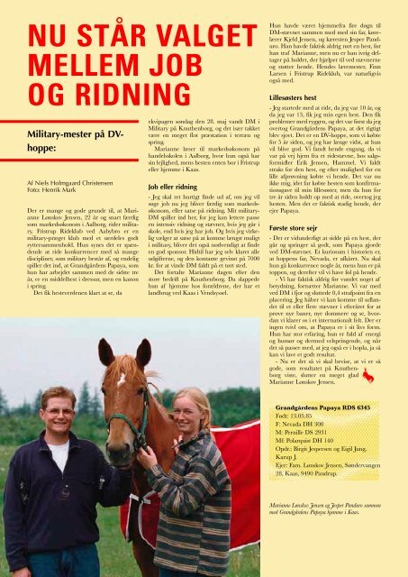 Læs artikel (PDF) - Ridehesten.com