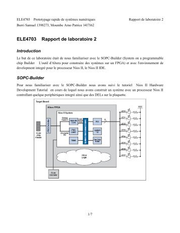 ELE4703 Rapport de laboratoire 2 - Willkommen auf acid-code.ch!