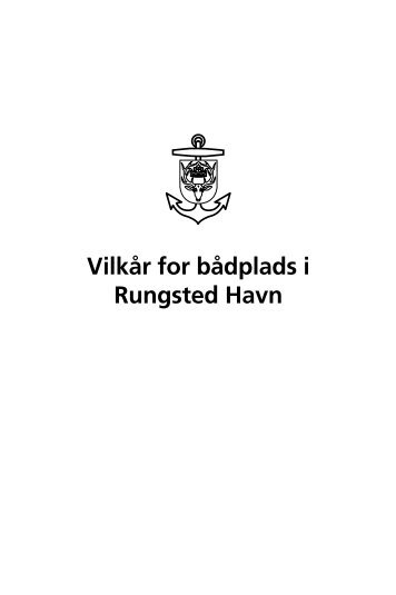 Vilkår for bådplads i Rungsted Havn