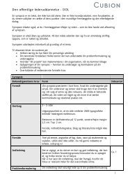 Retningslinjer for synopsis - Cubion