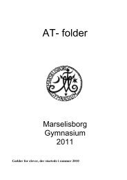 AT-folder 2011 (gælder for elever fra 2010) - Marselisborg Gymnasium
