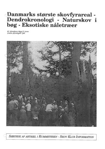 Skov- og Naturstyrelsen, Silkeborg Statsskovdistrikt - Skovhistorisk ...