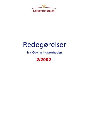 Redegørelser - Søfartsstyrelsen