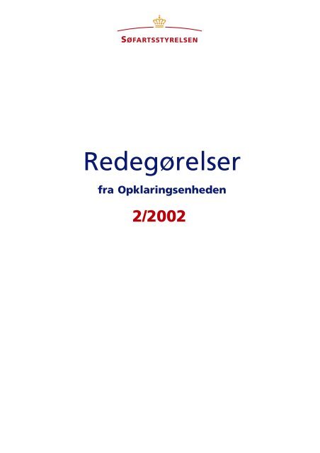 Redegørelser - Søfartsstyrelsen