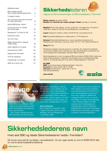 Medlemsblad nr. 5 2009