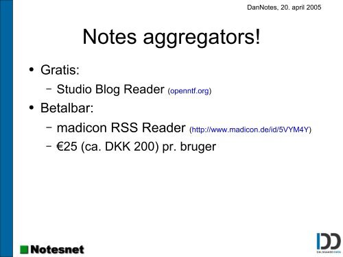 DanNotes: RSS Feeds - hvad, hvorfor og hvordan?