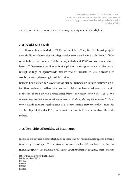 En eksplorativ analyse af hvordan potentialet i social software og ...