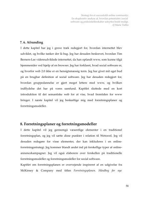 En eksplorativ analyse af hvordan potentialet i social software og ...