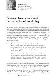 Focus on Form med afsæt i nordamerikansk forskning - Danmarks ...