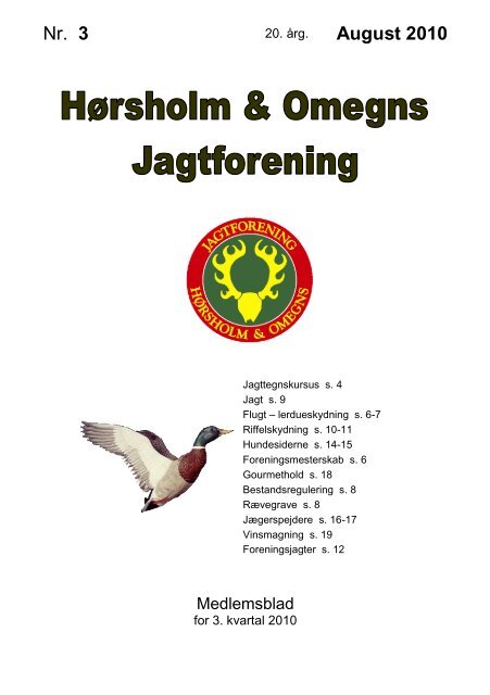 Nr. 3 August 2010 - Hørsholm & Omegns Jagtforening