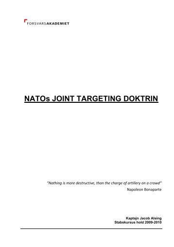 NATOs JOINT TARGETING DOKTRIN