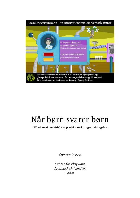 Når børn svarer børn af Carsten Jessen (2008) - Spørg Olivia