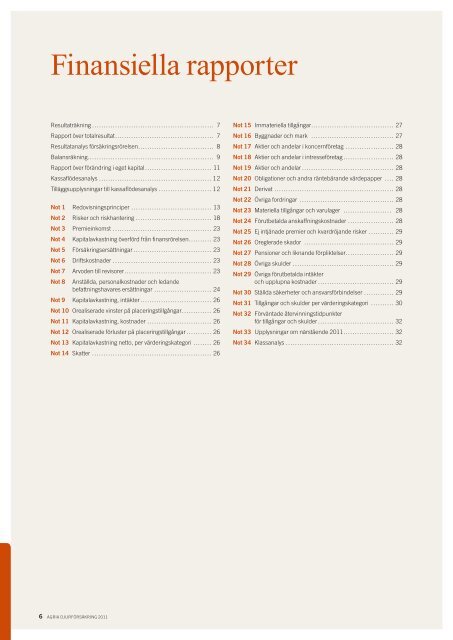 Agria årsredovisning 2011.pdf - Länsförsäkringar