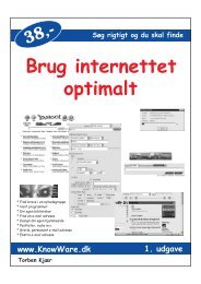 Download PDF ved at højreklikke her - KnowWare