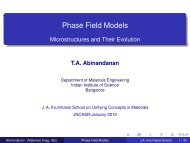 Phase Field Models - Microstructures and Their Evolution