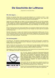 Die Geschichte der Lufthansa - bei rieske-remshalden.de