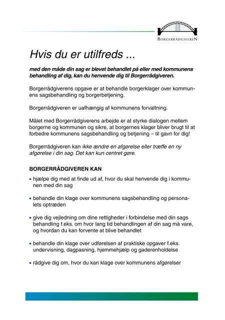 borgerrådgiverens rolle i følgende folder - Lyngby Taarbæk Kommune