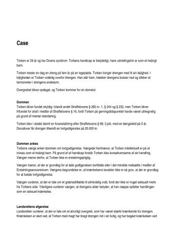 Case - Forebyg seksuelle overgreb mod mennesker med handicap