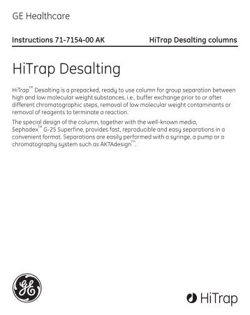 HiTrap Desalting