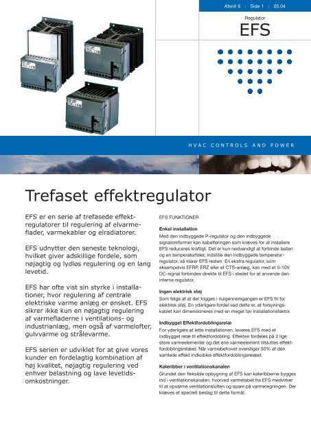 Trefaset effektregulator - OJ Electronics