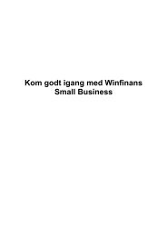 Kom godt i gang - Winfinans