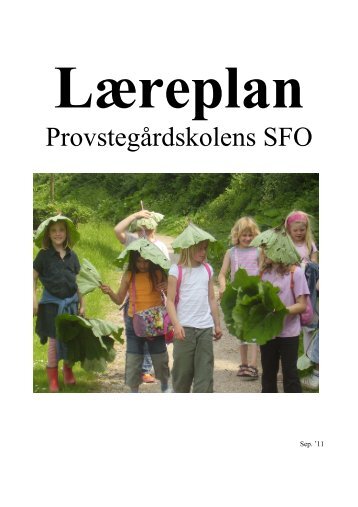 Læreplan for SFO - Provstegårdskolen