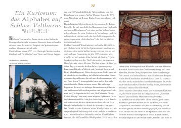 \W Ein Kuriosum: das Alphabet auf Schloss Velthurns - EmScuola