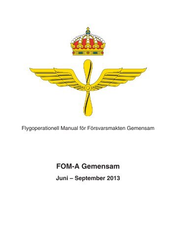 FOM-A Gemensam - Försvarsmakten