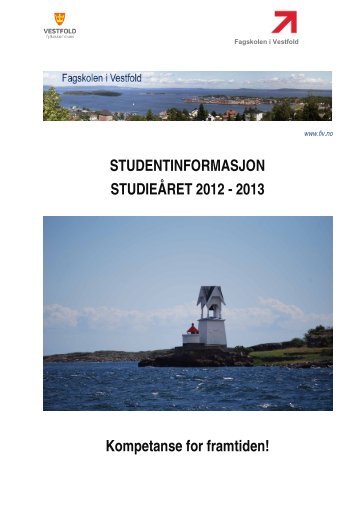 Studentinformasjonshefte 2012-13 - Fagskolen i Vestfold