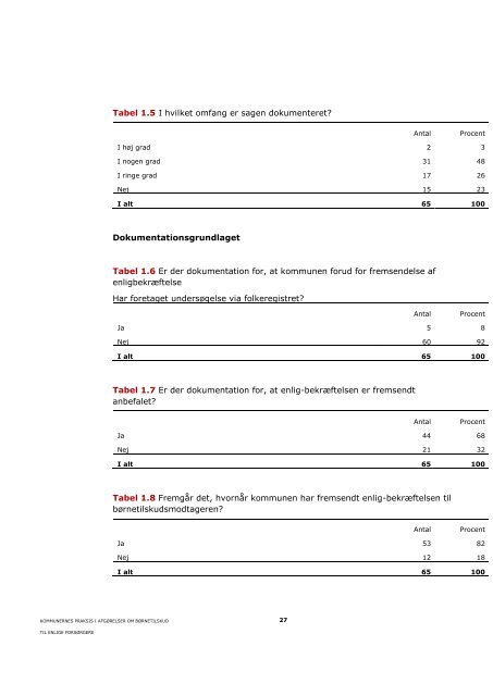 Kommunernes praksis i afgørelser om børnetilskud ... - Ankestyrelsen