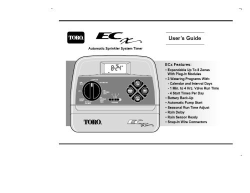 Toro EC-X Automatci Sprinkler System Timer - Irrigation Direct