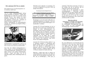 folder fra Arne Mosgaard - Allierede flyvere 1939-45 DK