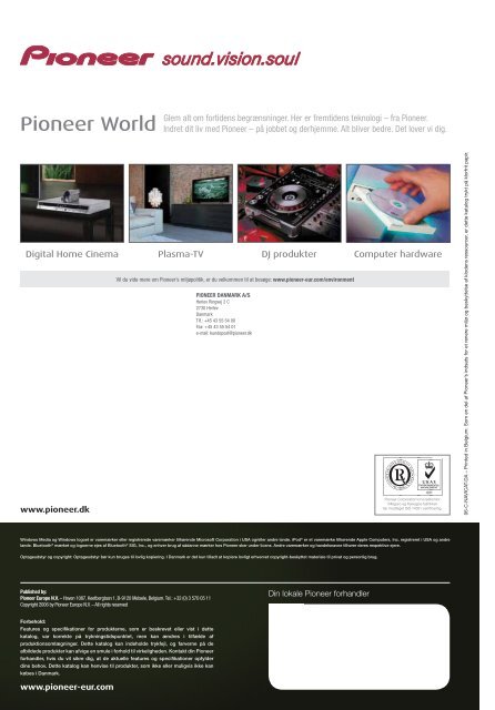 Pioneer Navigation 2006 - Pioneer Europe