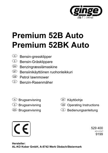 Premium 52B Auto Premium 52BK Auto - AL-KO Ginge A/S