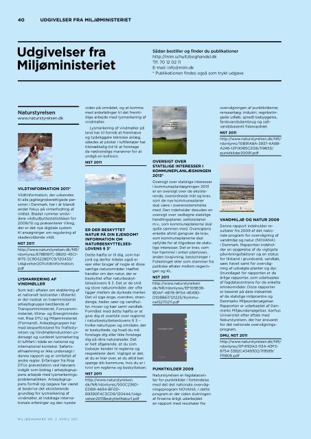 MiljøDanmark nr 2 2011 - Miljøministeriet