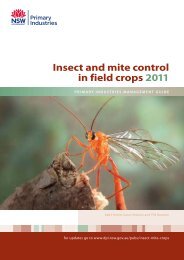 Insect and mite control in field crops 2011 - NSW Department of ...