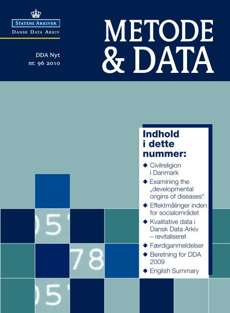 96 - DDA Samfund - Dansk Data Arkiv