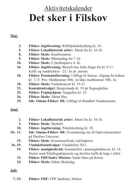 Info nr. 2 2011 - Filskov