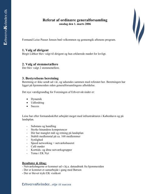 EK Kbh referat generalforsamling 2006.pdf - Foreningen af ...