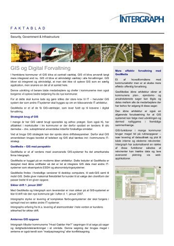 GIS og Digital Forvaltning - Intergraph