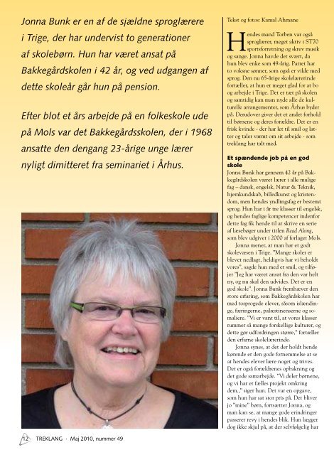 Jonna Bunk takker af MultifunC institution i Trige - Trige-Ølsted ...