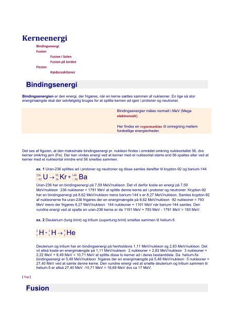 Fysik/kemi skriftligt materiale fra internettet