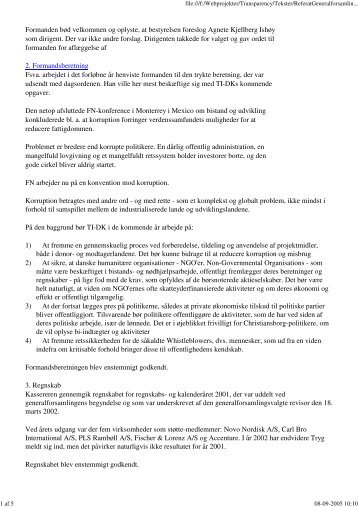 Referat af generalforsamlingen 2002 - Transparency International
