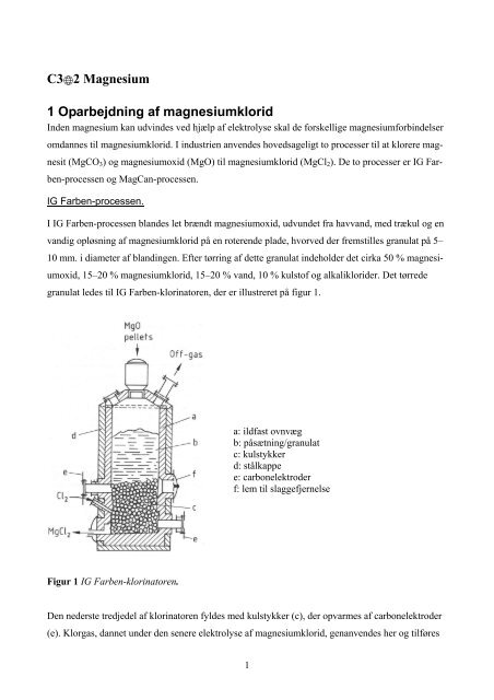 C3@2 Magnesium 1 Oparbejdning af magnesiumklorid - Materials.dk