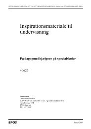 Inspirationsmateriale til undervisning - EPOS