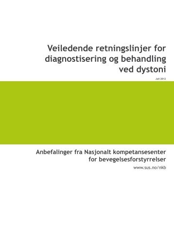 Veiledende retningslinjer for diagnostisering og ... - Helse Stavanger