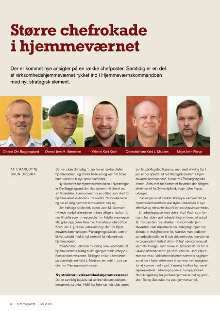 Samarbejde med forsvaret - Hjemmeværnet